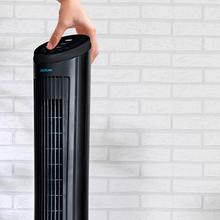 EnergySilence 9090 Skyline. Ventilador de Torre Digital con Mando a Distancia y Temporizador, 45 W, 40'' (102cm) de Altura, Oscilante, Motor de Cobre, 3 Velocidades, Negro