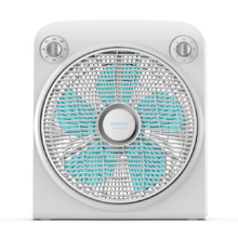 EnergySilence 6000 PowerBox Bodenventilator. 5 Ventilatorflügel. 50W 3 Geschwindigkeitsstufen Kupfer Motor. Oszillierender Gitter. 2 Std.-Timer