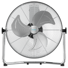 Ventilatore industriale EnergySilence 4300 Pro 3 pale metalliche di 18" (45cm), 3 velocità, motore in rame, regolabile, rifiniture in nero, 110W