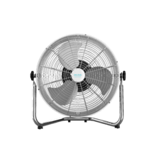 EnergySilence 4500 GyroPro. Ventilador Industrial de 110 W, Oscilación Automática, 3 velocidades, Motor de Cobre, Ajustable, Acabado Cromado