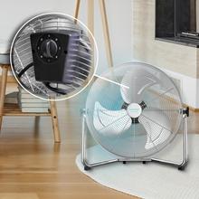 EnergySilence 5000 Pro Ventilatore industriale di massima potenza. 120 W. 3 velocità. Motore in rame Regolabile. Cromato. 3 pale. Argento