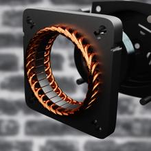 EnergySilence 5000 Pro Ventilatore industriale di massima potenza. 120 W. 3 velocità. Motore in rame Regolabile. Cromato. 3 pale. Argento