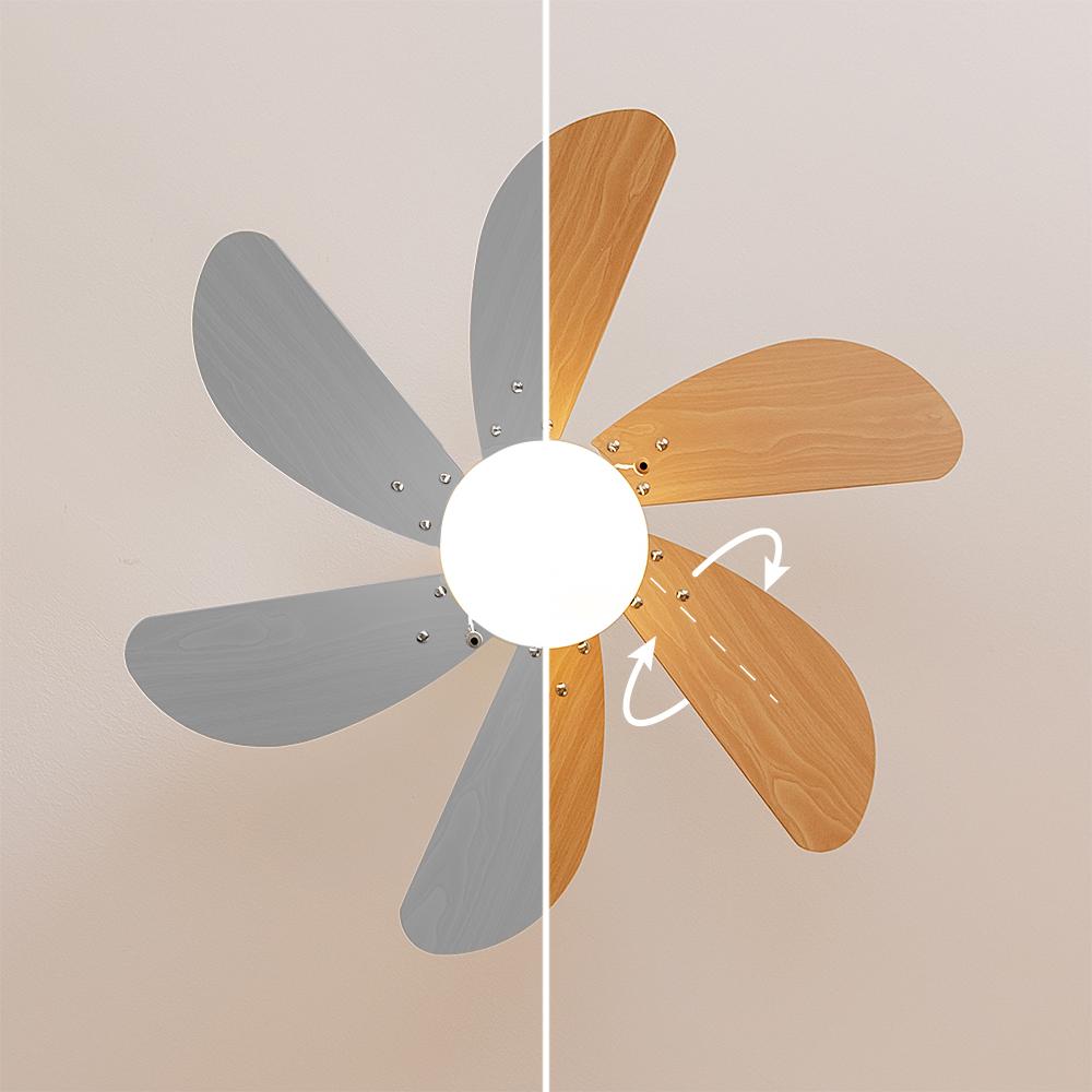 Aspas reversibles del ventilador Cecotec EnergySilence Aero 350 en acabado madera y gris