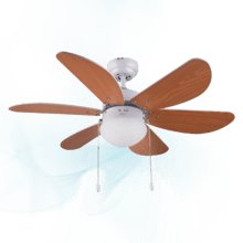 Ventilateur de plafond EnergySilence Aero 360. 6 pales, 36'', 3 vitesses, avec lampe, pales réversibles, 50 W