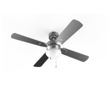 Ventilatore da soffitto EnergySilence Aero 450. 106 cm di diametro, luce, 4 pale reversibili, 3 velocità e funzione inverno, 50 W