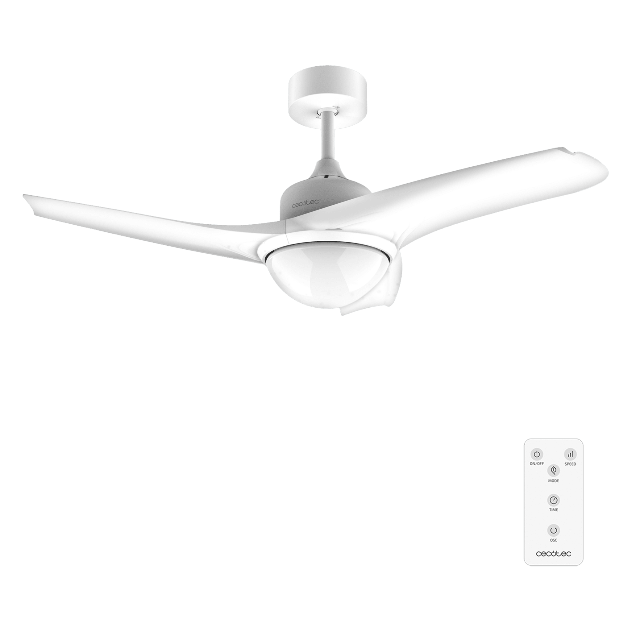 Ventilador de techo Cecotec EnergySilence Aero 460 Blanco con mando a distancia