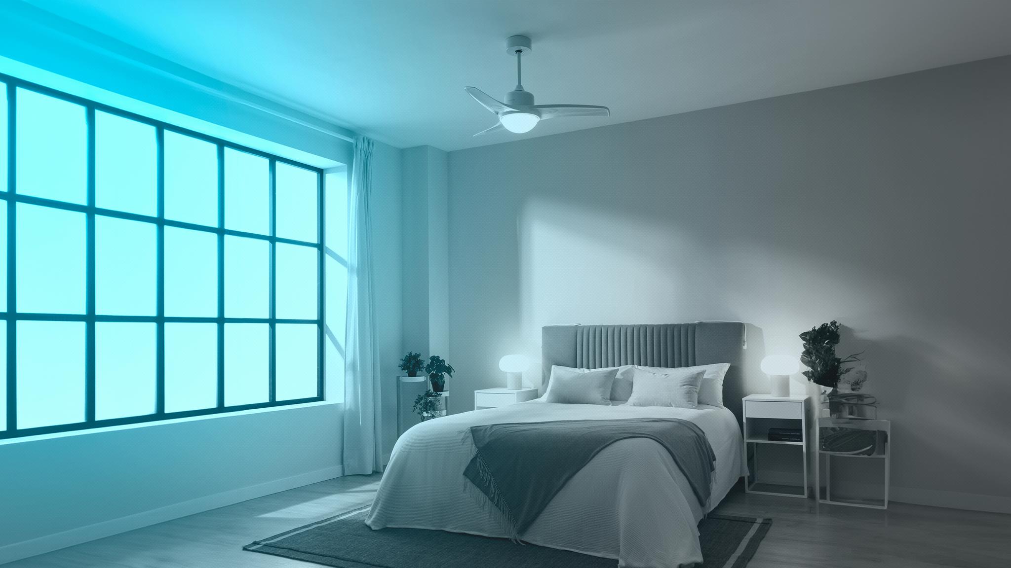 Ventilatore da soffitto con pale con luce inclusa Aruba plus