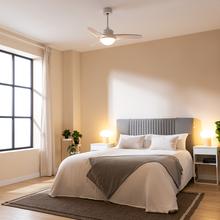 EnergySilence Aero 460. Ventilador de Techo con Mando a Distancia, Temporizador y Luz LED. Potencia 49 W, 106 cm de Diámetro, 3 Aspas, 3 Velocidades, Función Invierno, Diseño en blanco