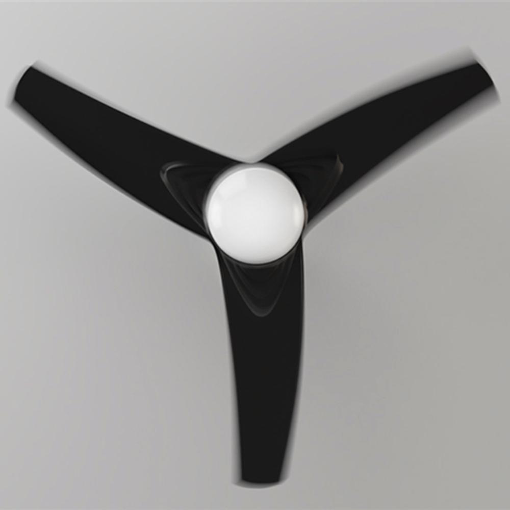 Ventilateur de plafond EnergySilence Aero 470. Avec télécommande, 106 cm de diamètre, 3 pales, 3 vitesses, fonction Hiver, noir et 55 W