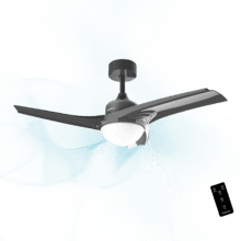 EnergySilence Aero 470 Ventilador de techo de 54 W y 42” con luz LED, mando a distancia , 3 velocidades, 3 aspas y modo winter-summer.