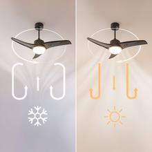 EnergySilence Aero 470 Ventilador de techo de 54 W y 42” con luz LED, mando a distancia , 3 velocidades, 3 aspas y modo winter-summer.