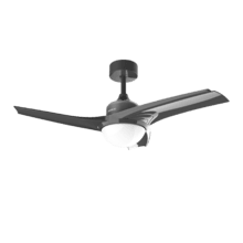 EnergySilence Aero 470 Ventoinha de teto com controlo remoto, temporizador e luz LED, 49 W, 106 cm de diâmetro, 3 lâminas, 3 velocidades, função Inverno, design em aço