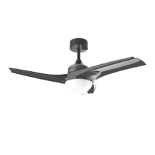 Ventilateur de plafond EnergySilence Aero 470. Avec télécommande, 106 cm de diamètre, 3 pales, 3 vitesses, fonction Hiver, noir et 55 W