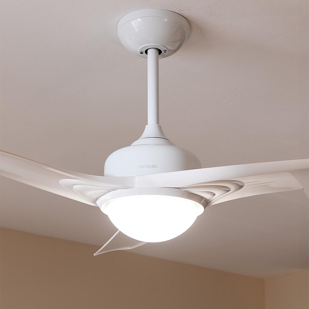Cecotec Ventilateur Plafond Avec Lumière EnergySilence - Pales Rétractables - Télécommande