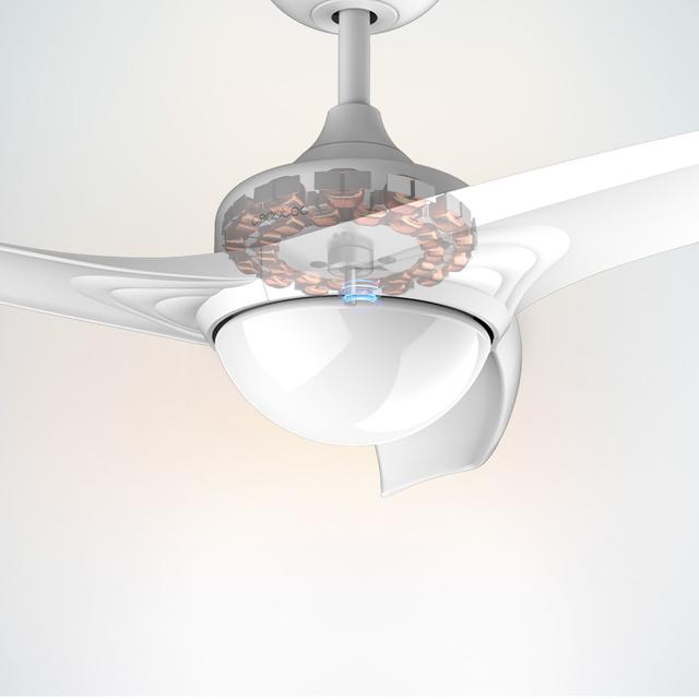 Ventilatore da soffitto EnergySilence Aero 550. Telecomando, 132 cm di diametro, 3 pale, 3 velocità, funzione inverno, 60 W