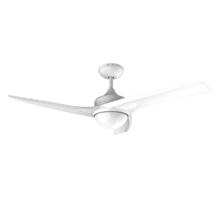 EnergySilence Aero 550. Ventilador de Techo con Mando a Distancia, Temporizador y Luz LED, 132 cm de Diámetro, 60 W, 3 Aspas, 3 Velocidades, Función Invierno, Diseño en blanco