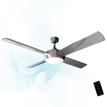Ventilador de techo EnergySilence Aero 570 Ventilador de techo 52’’ de 4 aspas, 60W, lámpara LED función verano/invierno.