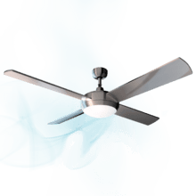 Ventilador de techo EnergySilence Aero 570 Ventilador de techo 52’’ de 4 aspas, 60W, lámpara LED función verano/invierno.