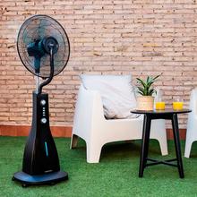 EnergySilence 590 FreshEssence Ventoinha nebulizadora com temporizador. 90 W, 5 pás de 40 cm de diâmetro, oscilante, 3 velocidades, 3 alturas, motor de cobre,