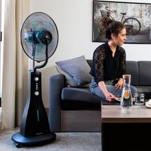 EnergySilence 590 FreshEssence Ventoinha nebulizadora com temporizador. 90 W, 5 pás de 40 cm de diâmetro, oscilante, 3 velocidades, 3 alturas, motor de cobre,