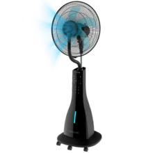 EnergySilence 689 Freshessence. Ventilador Nebulizador de Agua con Mando a distancia de 90 W, Oscilante, Silencioso, 3 Velocidades, Temporizador 7,5h, Pantalla LCD, Motor de Cobre, 3 L
