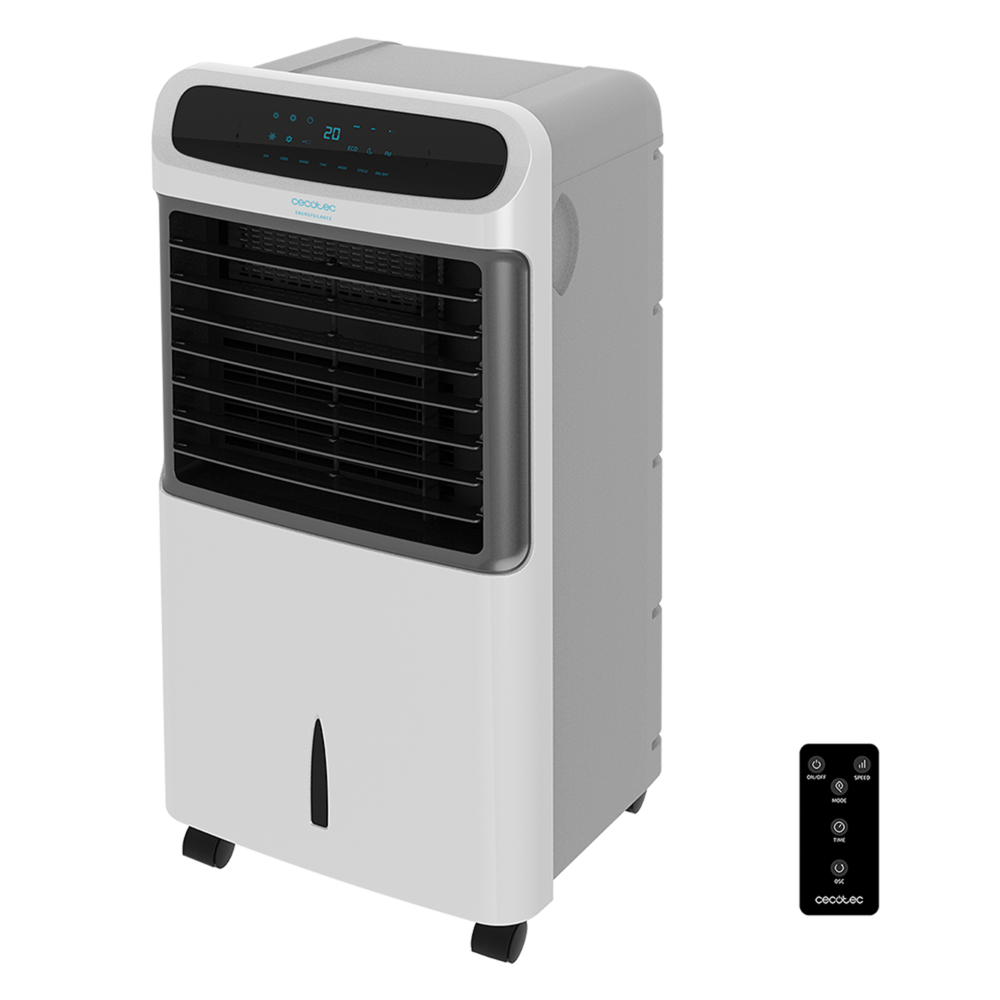 Climatizador Evaporativo EnergySilence PureTech 6500. 80 W, Doble Función Frio/Calor, Caudal 600 m2/h, 12l de Capacidad, Temporizador hasta 8h, Mando a Distancia, 3 Velocidades