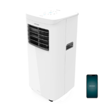 Climatiseur portatif ForceClima 7450 Touch Connected. 790 W, 7000 BTU, télécommande, contrôle tactile et contrôle via Wi-Fi, 4 modes, 2 vitesses, écran LED, 15 m² de surface couverte.