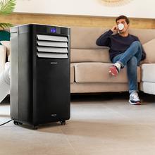 ForceClima 9350 Connected Heating. Aire acondicionado Portátil de 1000 W, 9000 BTU, Bomba de calor, Mando a Distancia, Control por wifi, 5 Modos, 2 Velocidades, Pantalla LED, Cobertura 20 m2