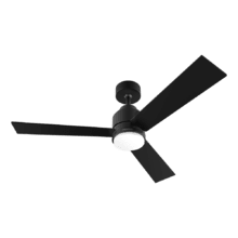 EnergySilence Aero 4800 Style Black. Ventilador de Techo con Mando a Distancia, Temporizador y Luz LED, 60 W, Motor de Cobre, 48" (122 cm), 3 Aspas, 3 Velocidades, Función invierno