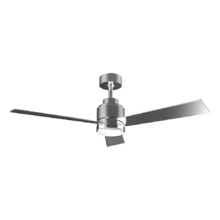 Ventilatore da soffitto con telecomando, timer e luce LED EnergySilence Aero 4800 Style DC Inox. 40 W, motore DC, basso consumo, 48" (122 cm), 3 pale, 6 velocità, funzione invernale