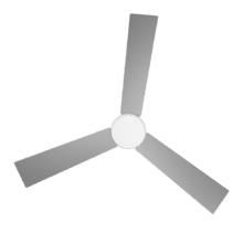 EnergySilence Aero 4800 Style DC Inox. Ventilador de Techo con Mando a Distancia, Temporizador y Luz LED de 40 W, Motor DC, Bajo Consumo, 48" (122 cm), 3 Aspas, 6 Velocidades, Función invierno