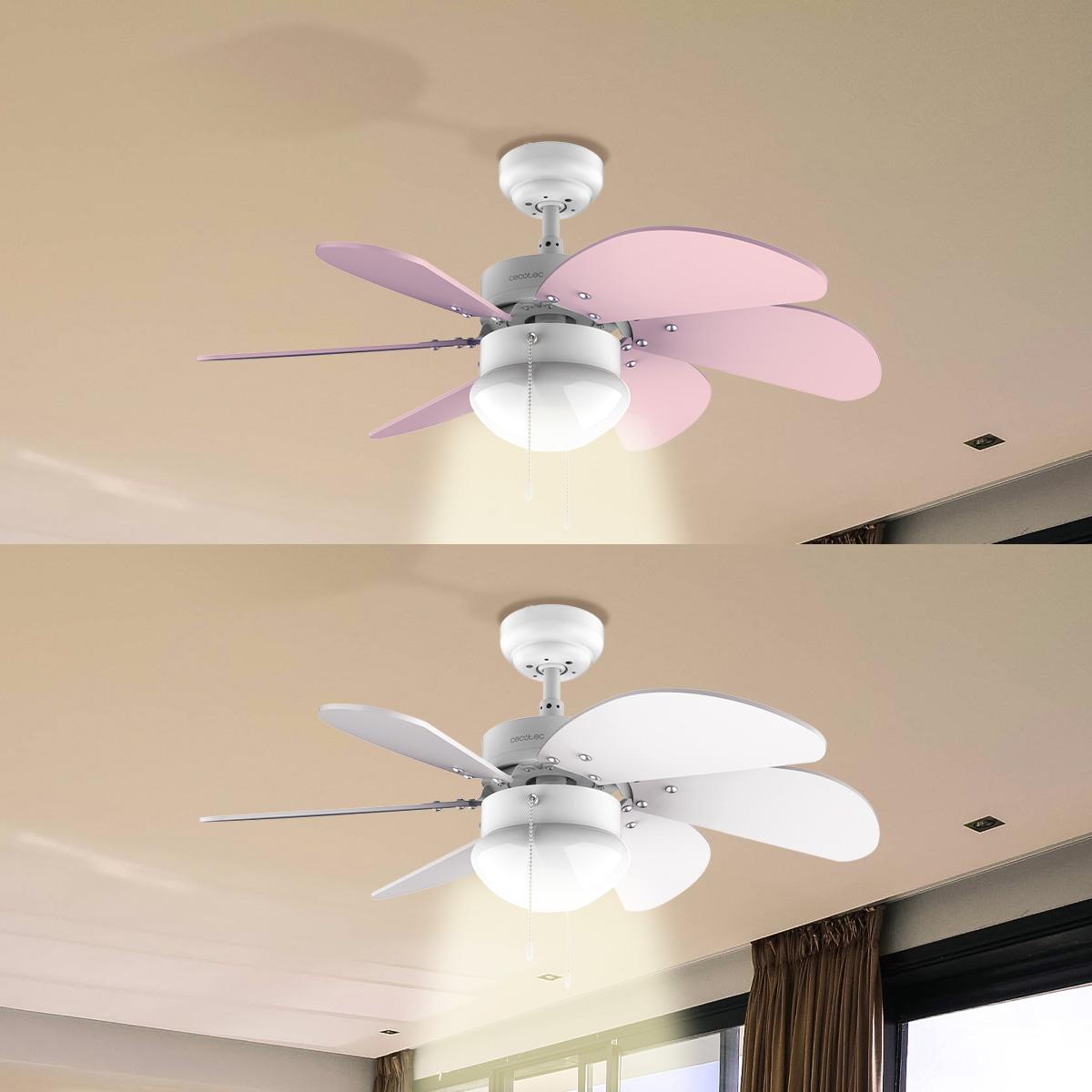Aspas reversibles blancas y lilas del Cecotec EnergySilence Aero 3600 Vision Purple