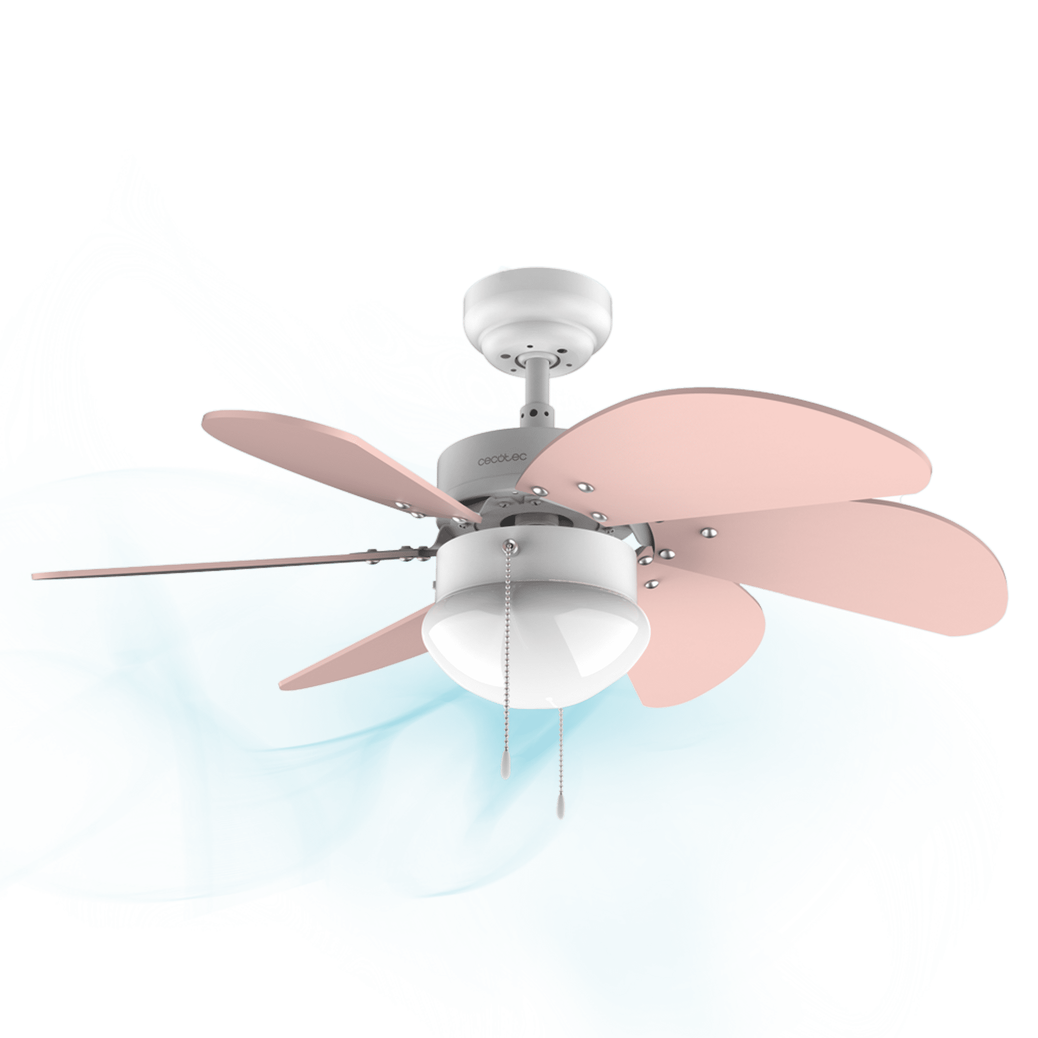 Ventilador Techo - Cecotec EnergySilence Aero 4280 Invisible White, 40 W,  Aspas Retráctiles