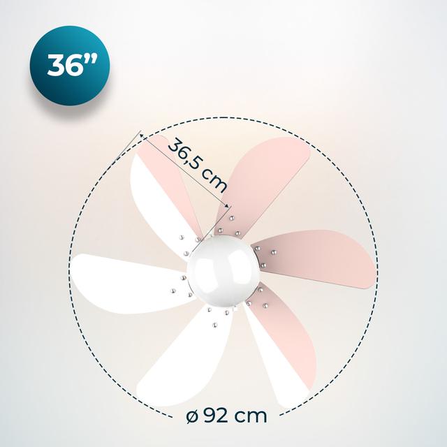 Diámetro de 36 pulgadas del ventilador CECOTEC EnergySilence Aero 3600 Vision Nude