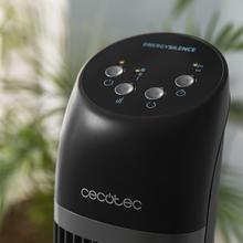 EnergySilence 7050 SkyLine Control. Ventilador de Torre con Mando a Distancia y Temporizador, 45 W, Altura 33", Motor de cobre, 3 Velocidades, Oscilación, Indicador LED