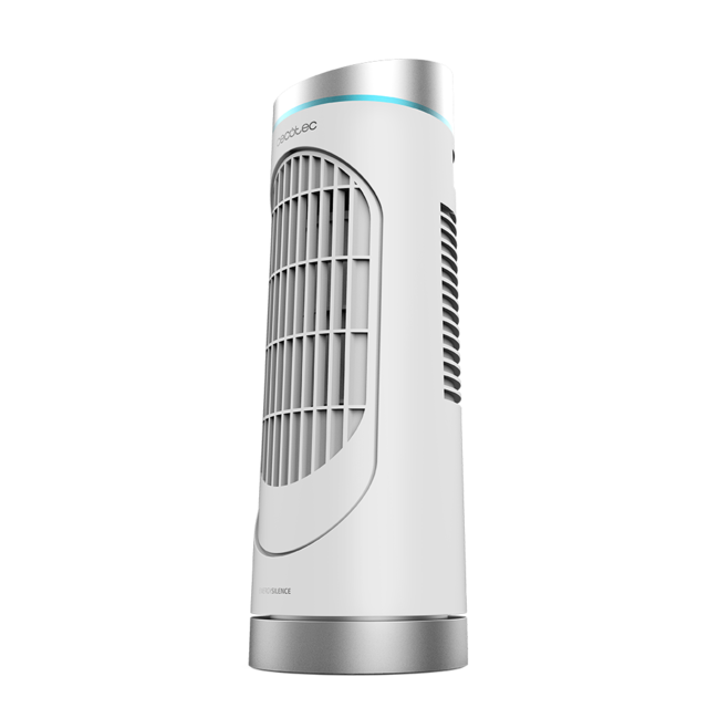 EnergySIlence 3000 DeskTower. Ventilador de Torre, 30 W, Altura 15" (38 cm), 3 Velocidades, Oscilación, Temporizador 2 h, Control manual, Blanco