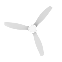 EnergySilence Aero 5200 White Design Ventilador de techo de 38W y 52” con motor DC, luz LED y mando a distancia.
