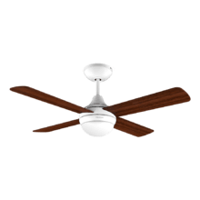 Deckenventilator mit Fernbedienung, Zeitschaltuhr und LED-Licht EnergySilence Aero 4200 Flow Fresh. 55 W, 42", 4 umkehrbare Klingen in dunklem Holz, 3 Geschwindigkeiten, Winterfunktion