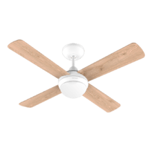 Ventilateur de plafond EnergySilence Aero 4200 DC Fresh avec télécommande, minuterie et lampe LED. 40 W, moteur DC, 42", 4 pales réversibles en bois clair, 3 vitesses et fonction Hiver.