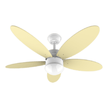 Deckenventilator mit Fernbedienung, Zeitschaltuhr und LED-Licht EnergySilence Aero 4250 Flow SunLight. 40 W, DC-Motor, 42", 5 umkehrbare Klingen, 6 Geschwindigkeiten, Winterfunktion, Gelb