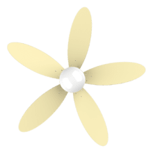 Ventilateur de plafond EnergySilence Aero 4250 Flow SunLight avec télécommande, minuterie et lampe LED. 40 W, moteur DC, 42", 5 pales réversibles, 6 vitesses et fonction Hiver. Jaune.