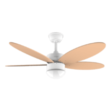 Ventilateur de plafond EnergySilence Aero 4250 Flow Orange avec télécommande, minuterie et lampe LED. 40 W, moteur DC, 42", 5 pales réversibles, 6 vitesses et fonction Hiver. Orange.