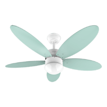 EnergySilence Aero 4250 Flow Mint. Ventilador de Techo con Mando a distancia, Temporizador y Luz LED, 40 W, Motor DC, 42", 5 Aspas Reversibles, 6 Velocidades, Función Invierno, Menta