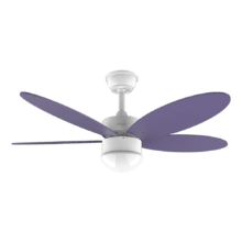 EnergySilence Aero 4250 Flow Purple. Ventilador de Techo con Mando a distancia, Temporizador y Luz LED, 40 W, Motor DC, 42", 5 Aspas Reversibles, 6 Velocidades, Función Invierno, Lila