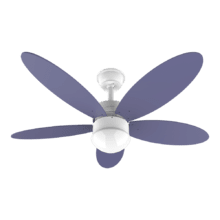 EnergySilence Aero 4250 Flow Purple. Ventilador de Techo con Mando a distancia, Temporizador y Luz LED, 40 W, Motor DC, 42", 5 Aspas Reversibles, 6 Velocidades, Función Invierno, Lila