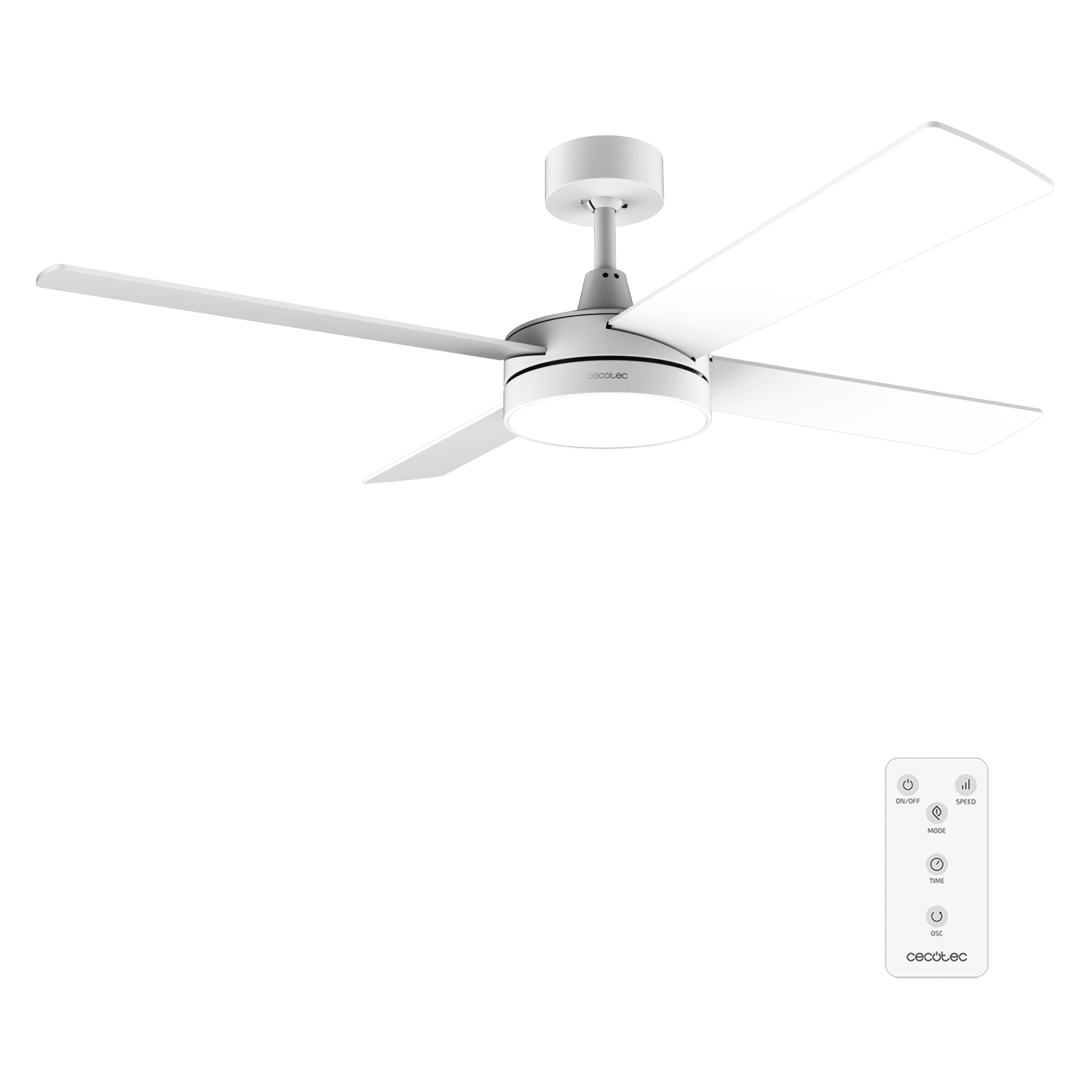 Ventilador de techo Cecotec EnergySilence Aero 5200 White Line con mando a distancia