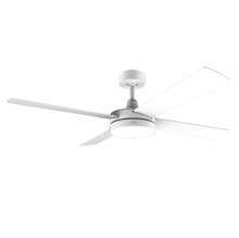 EnergySilence Aero 5200 White Line Ventilador de techo de 65 W y 52” con luz LED.
