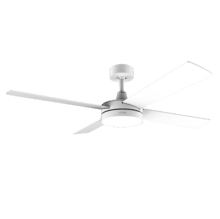 Ventilateur de plafond EnergySilence Aero 5200 White Line avec télécommande, minuterie et lampe LED. 60 W, moteur en cuivre, 52", 4 pales, 3 vitesses et fonction Hiver