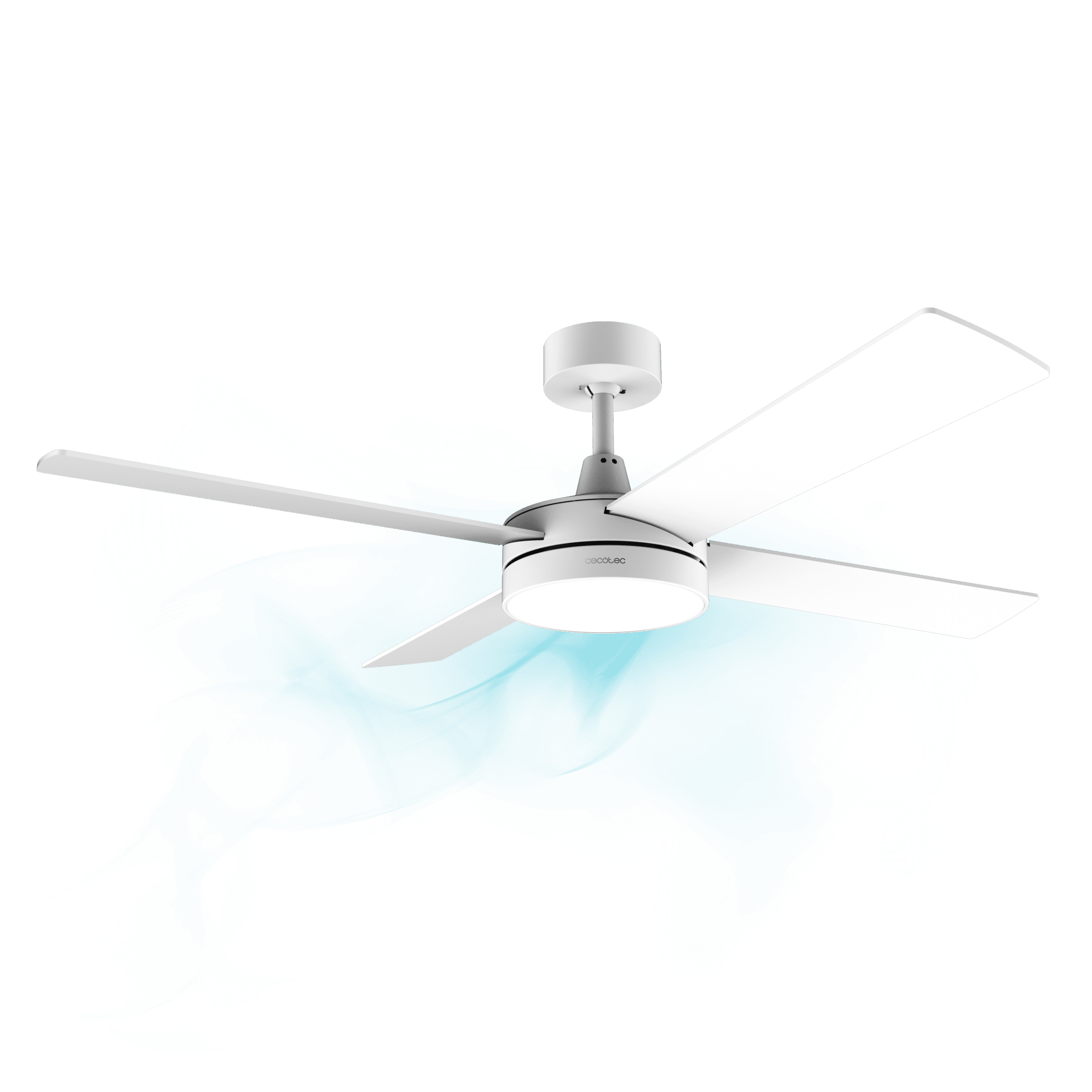 Ventilador Cecotec Aero 5200 White Line generando flujo de aire