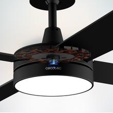 EnergySilence Aero 5200 Black Line Ventilador de techo de 65 W y 52” con luz LED.